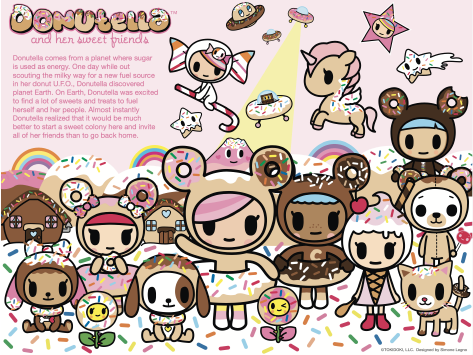 Donutella and her sweet friends